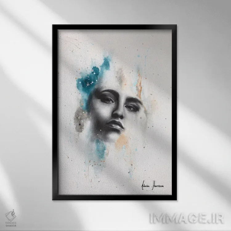تابلو دکوراتیو راز او اثر اشوین هریسون - نمای قابدار مشکی