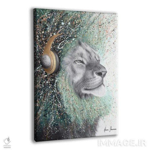 تابلو دکوراتیو غرش ریتمیک اثر اشوین هریسون - نمای پرسپکتیو محصول
