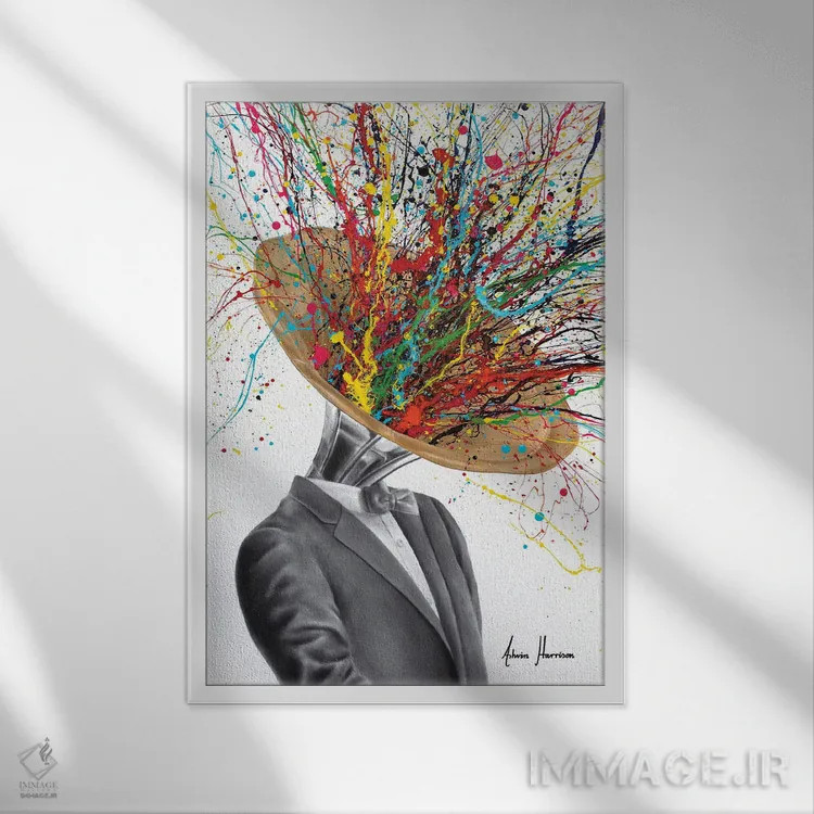 تابلو دکوراتیو استاد صدا اثر اشوین هریسون - نمای قابدار سفید
