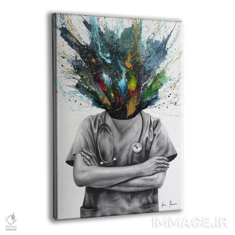 تابلو دکوراتیو دوشنبه پزشکی اثر اشوین هریسون - نمای پرسپکتیو محصول