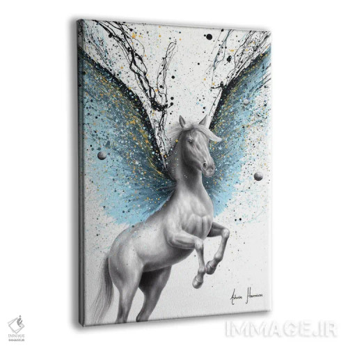 تابلو دکوراتیو پگاسوس ماه ها اثر اشوین هریسون - نمای پرسپکتیو محصول