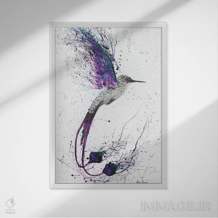تابلو دکوراتیو خلبان ماهر اثر اشوین هریسون - نمای قابدار سفید