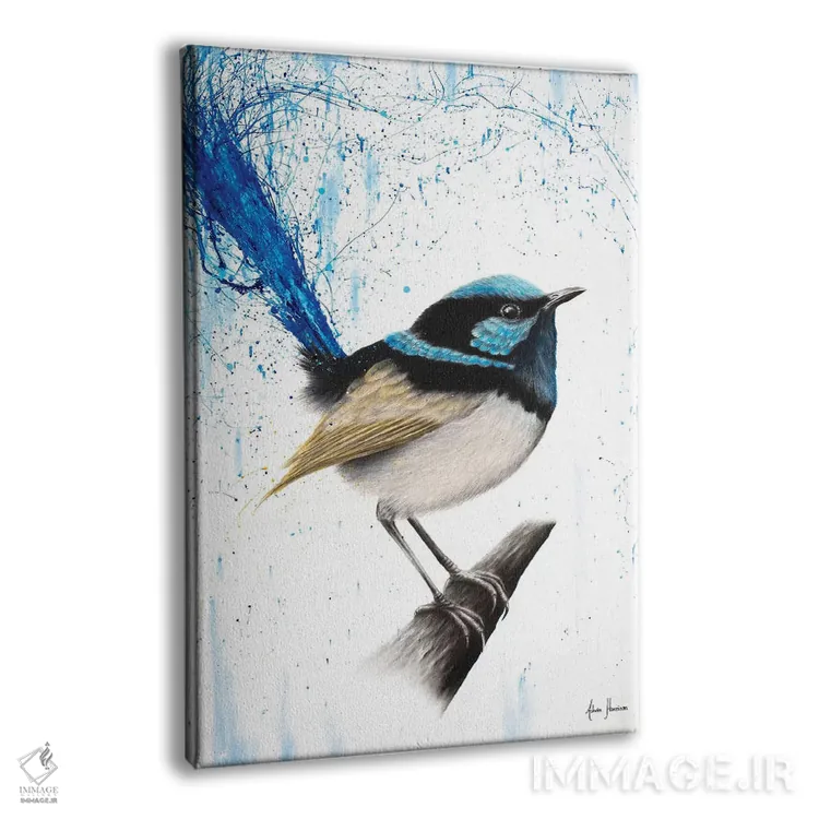 تابلو دکوراتیو فنچ باران اثر اشوین هریسون - نمای پرسپکتیو محصول