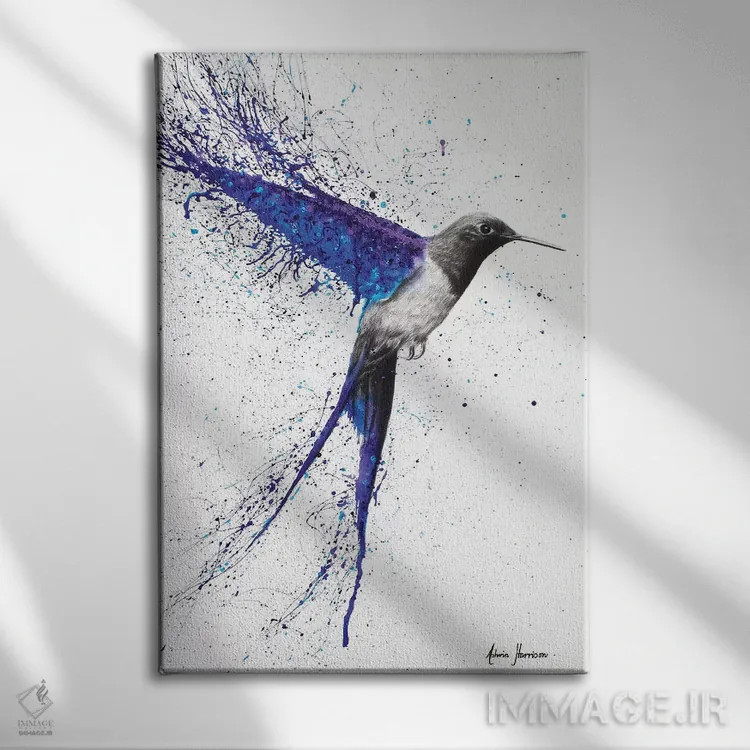 تابلو دکوراتیو بازگشت به خانه زیر باران اثر اشوین هریسون - نمای روبهرو روی دیوار