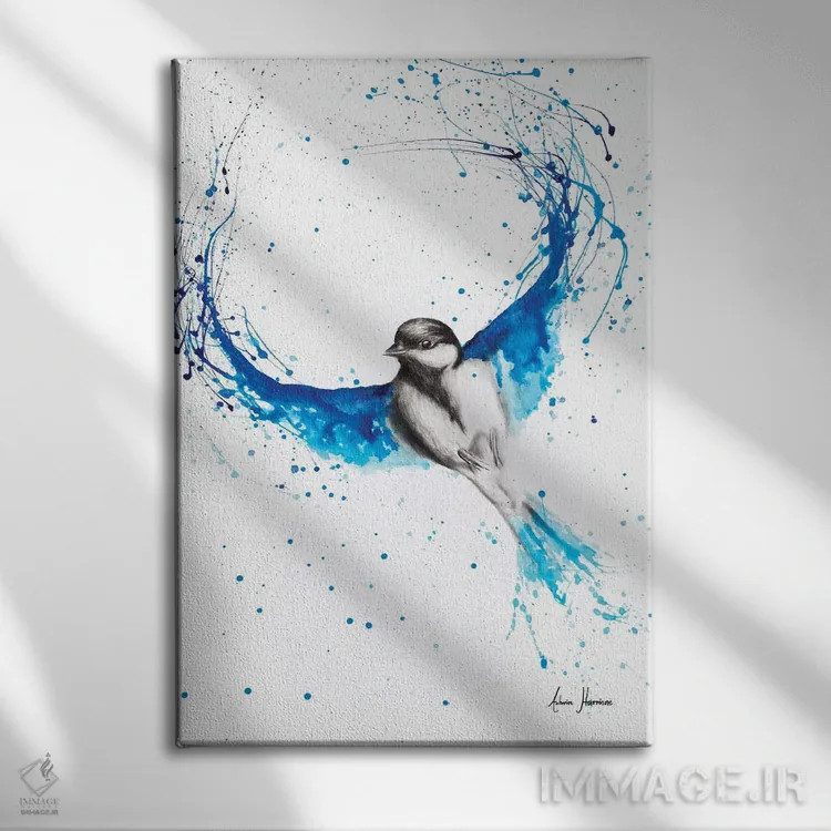 تابلو دکوراتیو پرنده باله اثر اشوین هریسون - نمای روبهرو روی دیوار