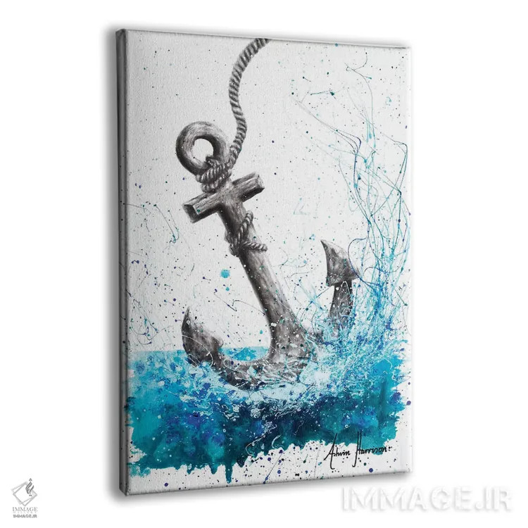 تابلو دکوراتیو رانده و لنگر انداخته اثر اشوین هریسون - نمای پرسپکتیو محصول