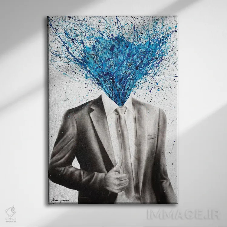 تابلو دکوراتیو امروز را بی خیال اثر اشوین هریسون - نمای روبهرو روی دیوار