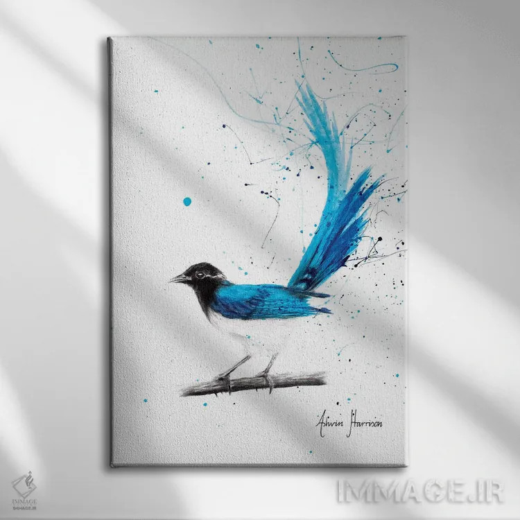 تابلو دکوراتیو اندیشمند آرام اثر اشوین هریسون - نمای روبهرو روی دیوار