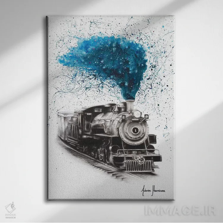 تابلو دکوراتیو مسافر زمان اثر اشوین هریسون - نمای روبهرو روی دیوار