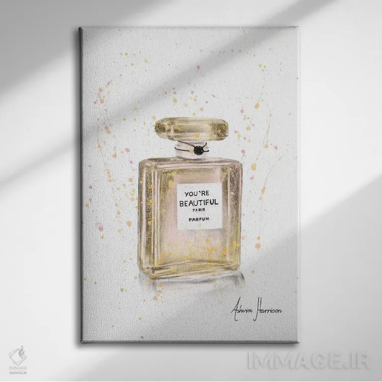 تابلو دکوراتیو عطر زیبا اثر اشوین هریسون - نمای روبهرو روی دیوار