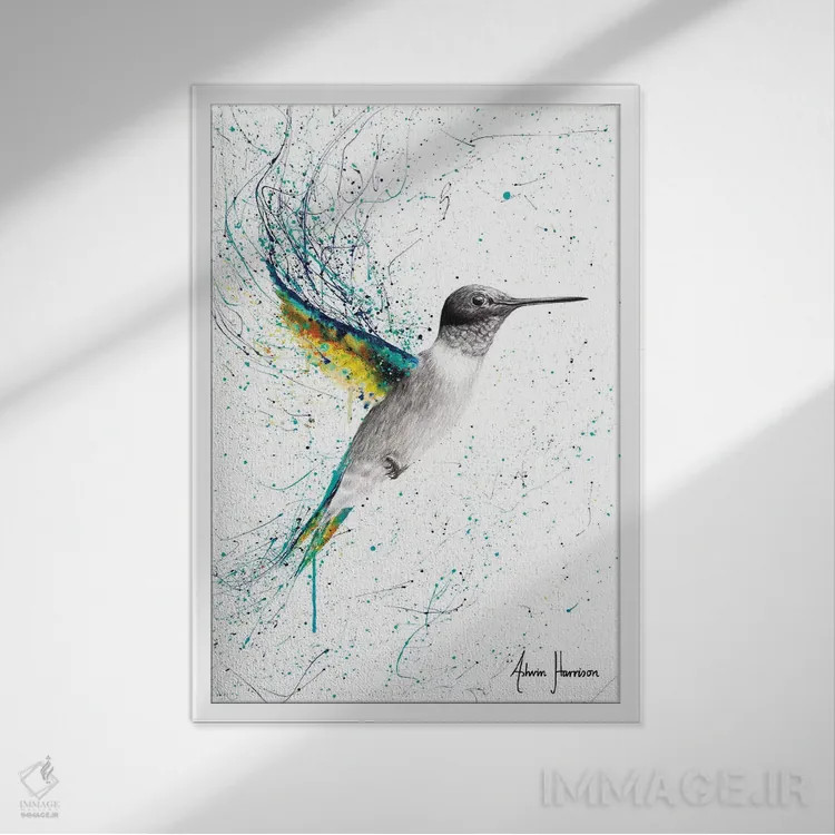 تابلو دکوراتیو یافتن خانه اثر اشوین هریسون - نمای قابدار سفید