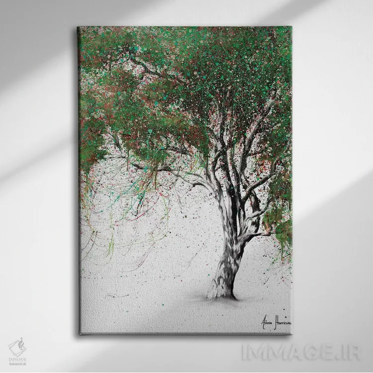 تابلو دکوراتیو درخت صمغ راهنما اثر اشوین هریسون - نمای روبهرو روی دیوار