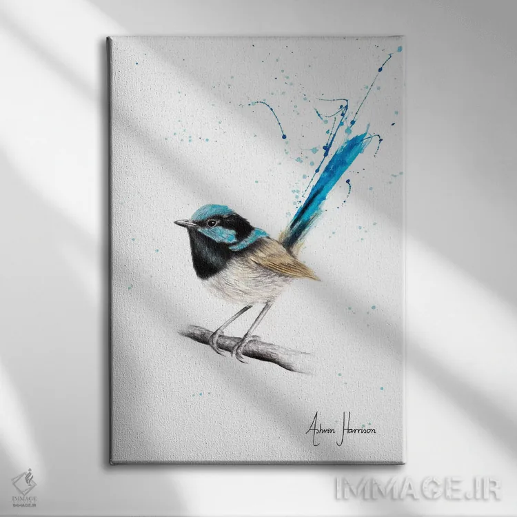 تابلو دکوراتیو حکمت مرغ پری اثر اشوین هریسون - نمای روبهرو روی دیوار