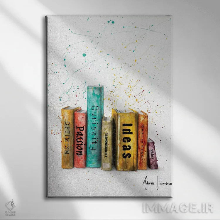 تابلو دکوراتیو یکی بودن اثر اشوین هریسون - نمای روبهرو روی دیوار