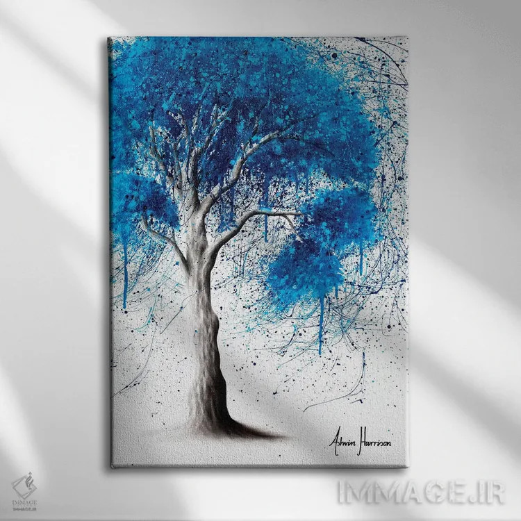 تابلو دکوراتیو درخت صدای اقیانوس اثر اشوین هریسون - نمای روبهرو روی دیوار