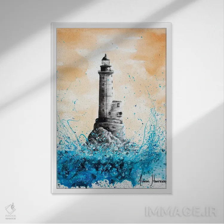 تابلو دکوراتیو امید روشن اثر اشوین هریسون - نمای قابدار سفید