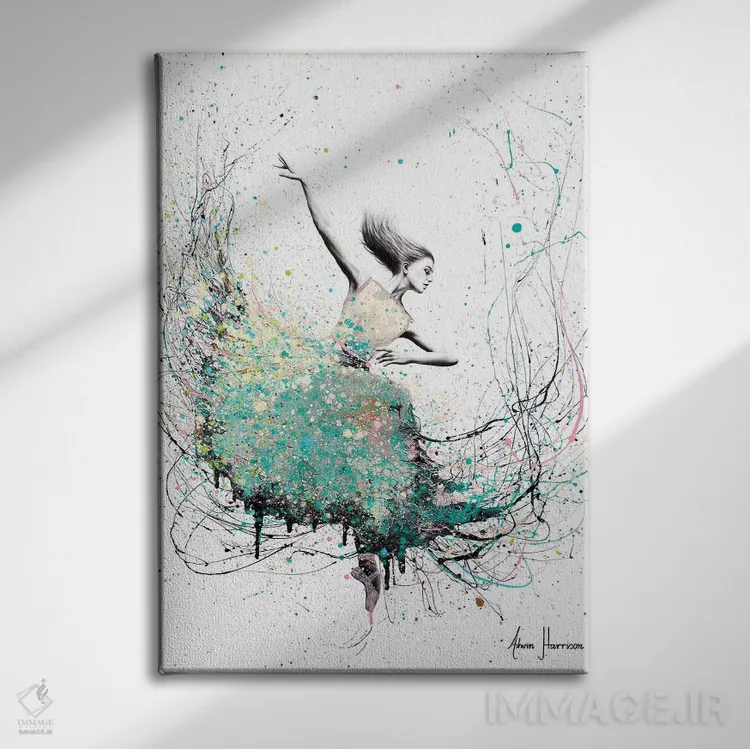 تابلو دکوراتیو رقص واحه اوپال اثر اشوین هریسون - نمای روبهرو روی دیوار