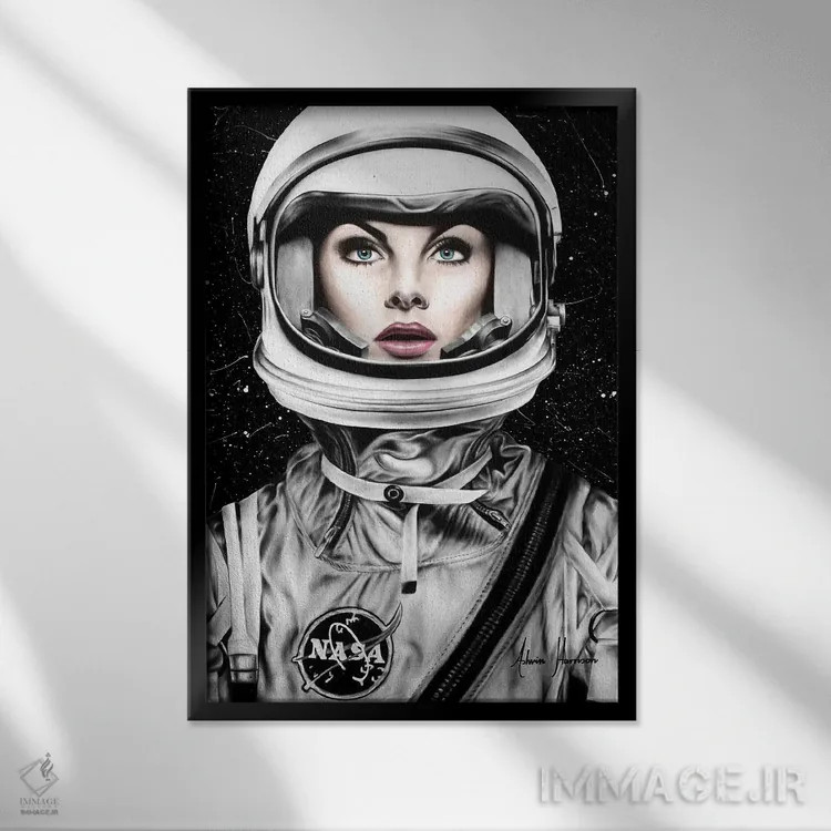 تابلو دکوراتیو دنیای او اثر اشوین هریسون - نمای قابدار مشکی