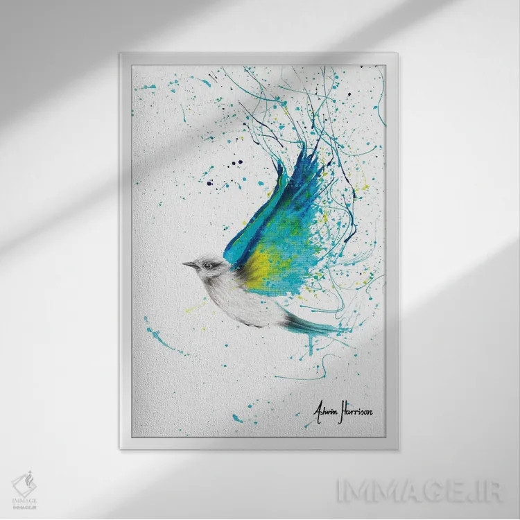 تابلو دکوراتیو فروتن اثر اشوین هریسون - نمای قابدار سفید