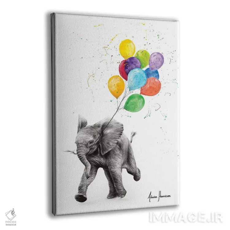 تابلو دکوراتیو آزادی فیل اثر اشوین هریسون - نمای پرسپکتیو محصول