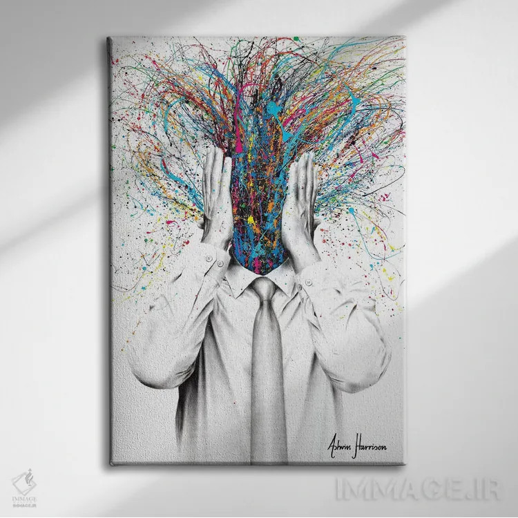 تابلو دکوراتیو ذهن آگاهی اثر اشوین هریسون - نمای روبهرو روی دیوار