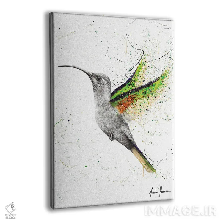 تابلو دکوراتیو مرغ مگس قهرمان اثر اشوین هریسون - نمای پرسپکتیو محصول