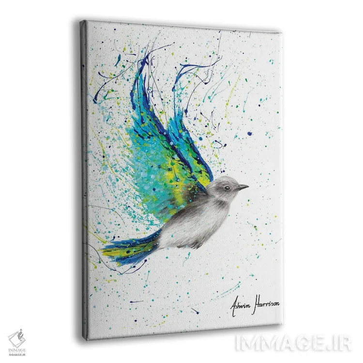 تابلو دکوراتیو پرنده تابستانی تنها اثر اشوین هریسون - نمای پرسپکتیو محصول