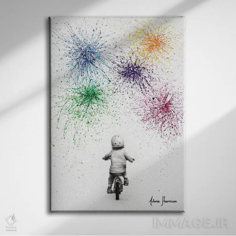 تابلو دکوراتیو آینده ای روشن تر اثر اشوین هریسون - نمای روبهرو روی دیوار