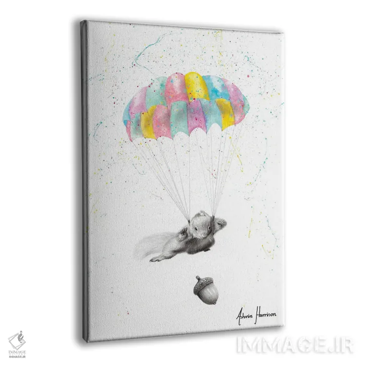 تابلو دکوراتیو رویاهای سنجاب اثر اشوین هریسون - نمای پرسپکتیو محصول