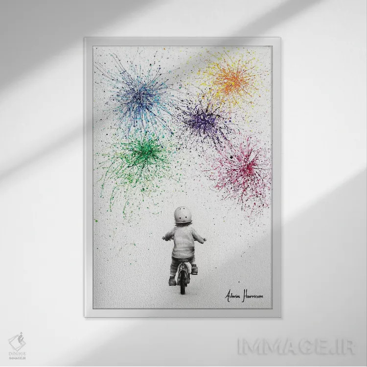 تابلو دکوراتیو آینده ای روشن تر اثر اشوین هریسون - نمای قابدار سفید