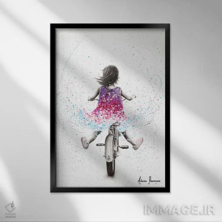 تابلو دکوراتیو روزی روزگاری یک رویا اثر اشوین هریسون - نمای قابدار مشکی