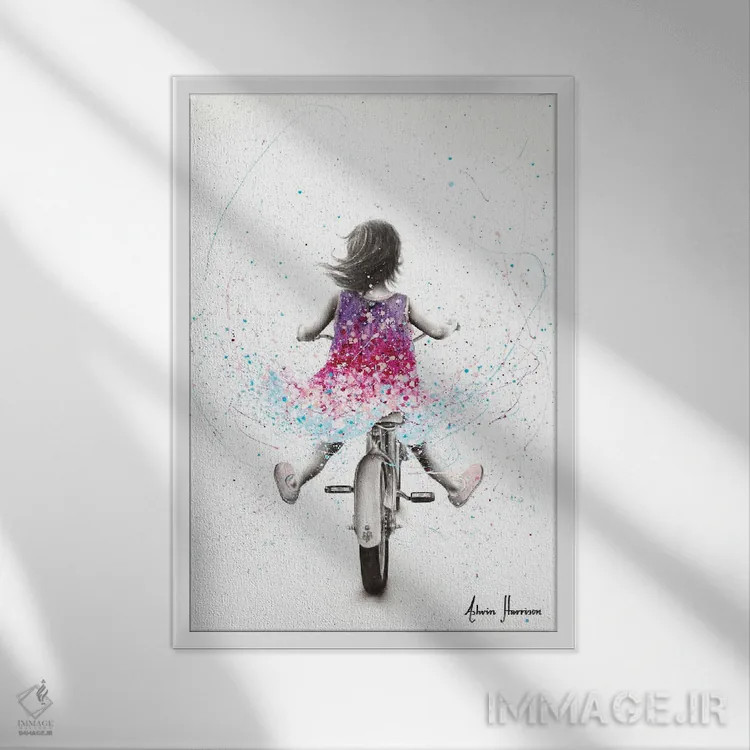 تابلو دکوراتیو روزی روزگاری یک رویا اثر اشوین هریسون - نمای قابدار سفید