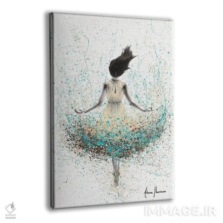 تابلو دکوراتیو بالرین رودخانه گندم اثر اشوین هریسون - نمای پرسپکتیو محصول