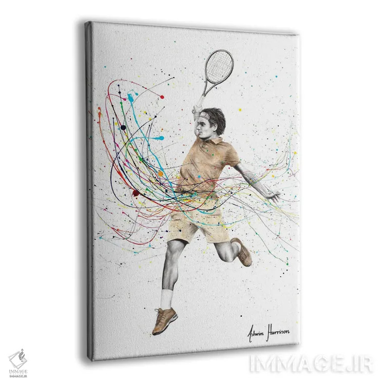 تابلو دکوراتیو نوسان قهرمانانه اثر اشوین هریسون - نمای پرسپکتیو محصول