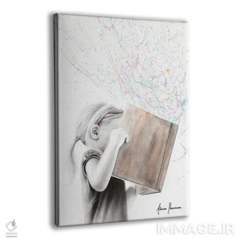 تابلو دکوراتیو متفکرانه اثر اشوین هریسون - نمای پرسپکتیو محصول