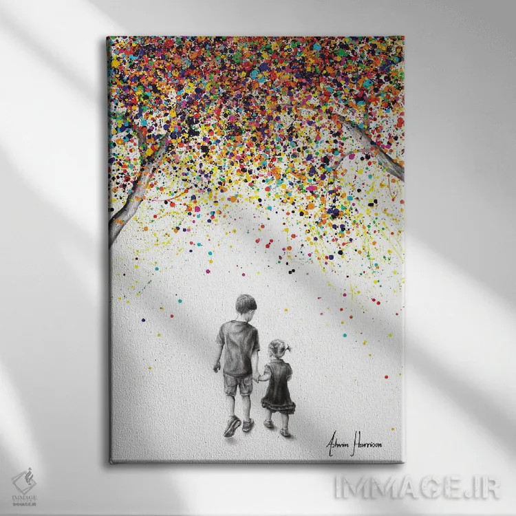 تابلو دکوراتیو نعمت های طبیعت اثر اشوین هریسون - نمای روبهرو روی دیوار