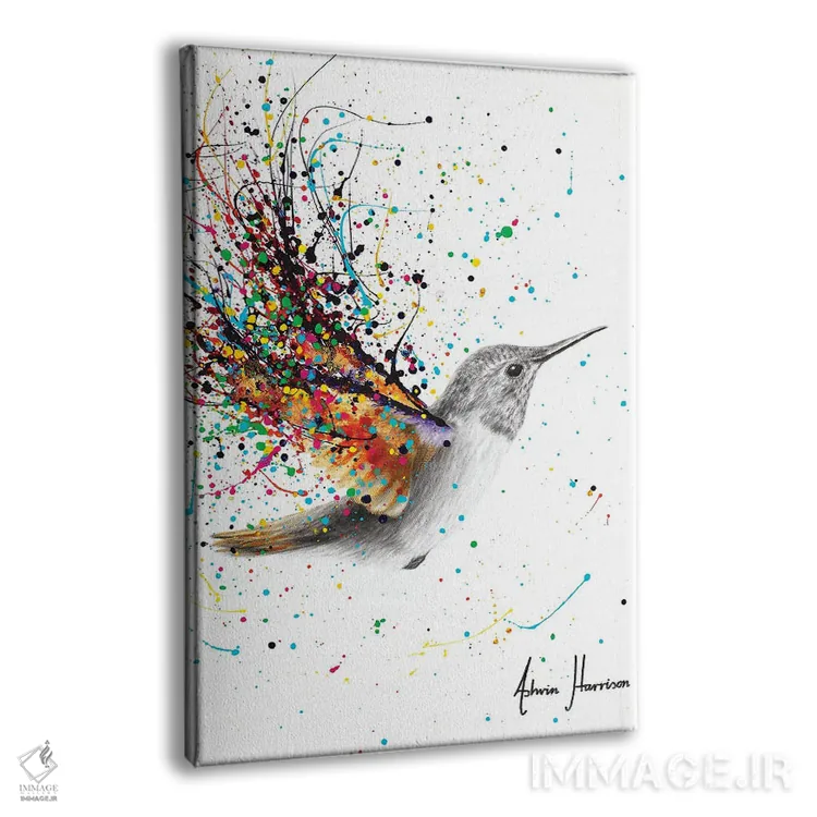 تابلو دکوراتیو پرنده خوش یمن اثر اشوین هریسون - نمای پرسپکتیو محصول