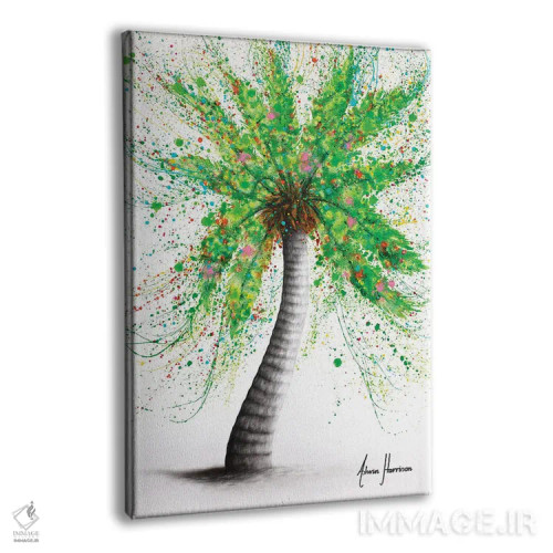 تابلو دکوراتیو درخت نخل جشن اثر اشوین هریسون - نمای پرسپکتیو محصول