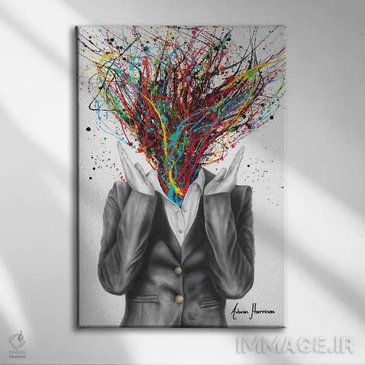 تابلو دکوراتیو دریافت همه چیز اثر اشوین هریسون - نمای روبهرو روی دیوار