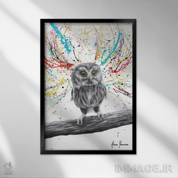 تابلو دکوراتیو یکی وحشی اثر اشوین هریسون - نمای قابدار مشکی