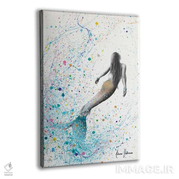 تابلو دکوراتیو رویابین دریا اثر اشوین هریسون - نمای پرسپکتیو محصول