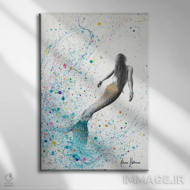 تابلو دکوراتیو رویابین دریا اثر اشوین هریسون - نمای روبهرو روی دیوار