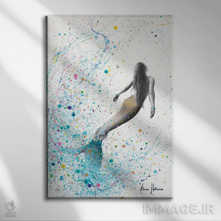 تابلو دکوراتیو رویابین دریا اثر اشوین هریسون - نمای روبهرو روی دیوار