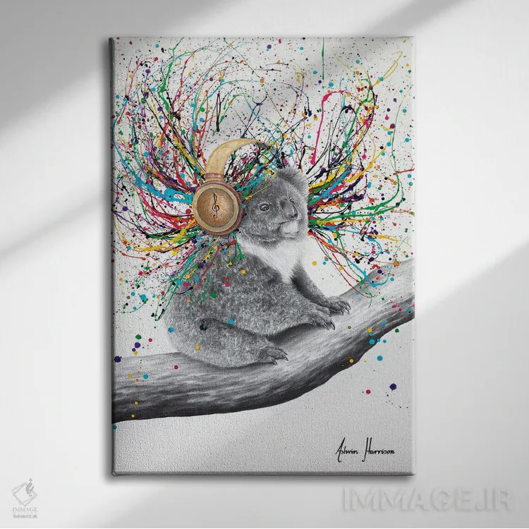تابلو دکوراتیو اوج کوالا اثر اشوین هریسون - نمای روبهرو روی دیوار