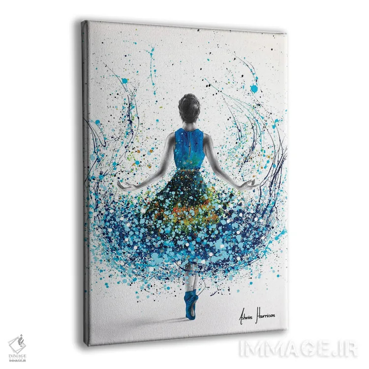 تابلو دکوراتیو رقاص باله رودخانه الماس اثر اشوین هریسون - نمای پرسپکتیو محصول