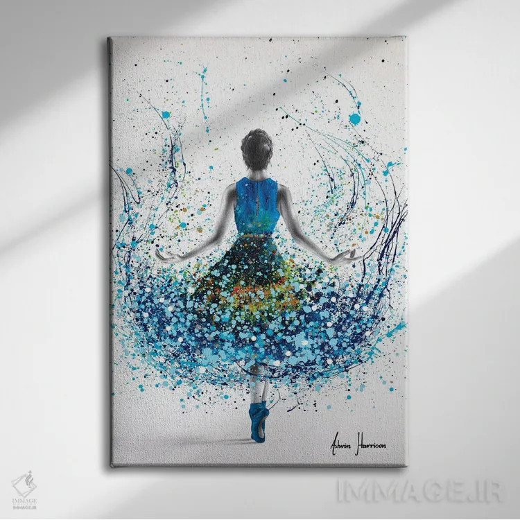 تابلو دکوراتیو رقاص باله رودخانه الماس اثر اشوین هریسون - نمای روبهرو روی دیوار