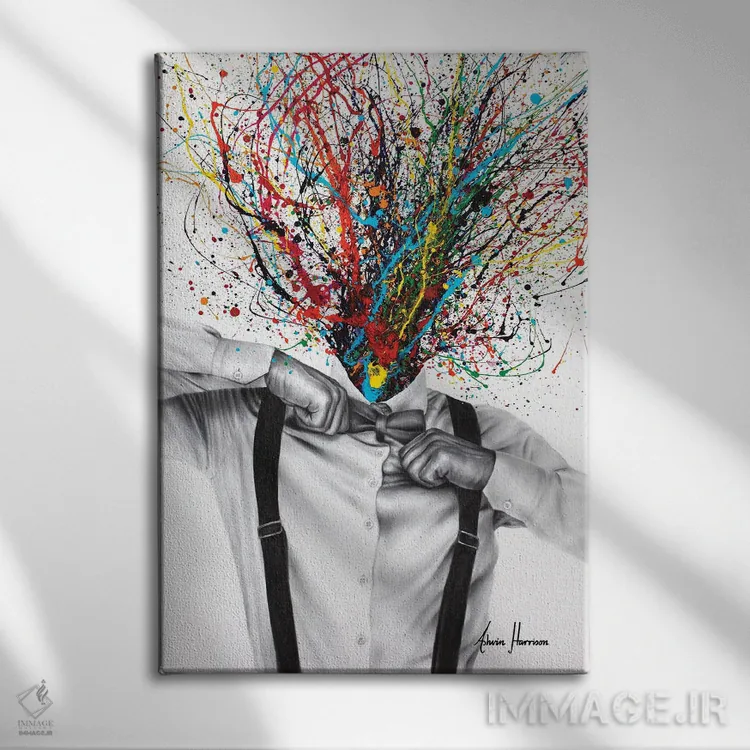 تابلو دکوراتیو شفافیت معاصر اثر اشوین هریسون - نمای روبهرو روی دیوار