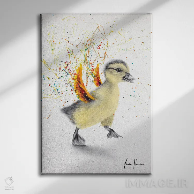 تابلو دکوراتیو اردک رقصان اثر اشوین هریسون - نمای روبهرو روی دیوار