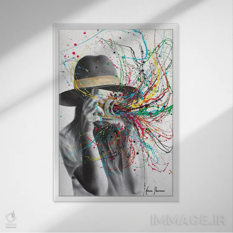تابلو دکوراتیو عکاسی اثر اشوین هریسون - نمای قابدار سفید