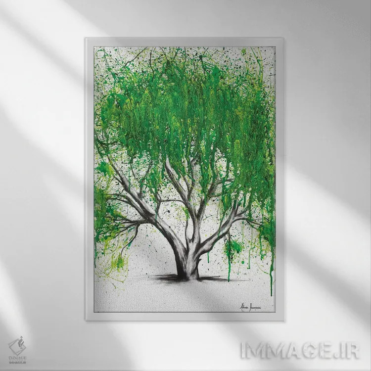 تابلو دکوراتیو دورافتاده و پنهان اثر اشوین هریسون - نمای قابدار سفید